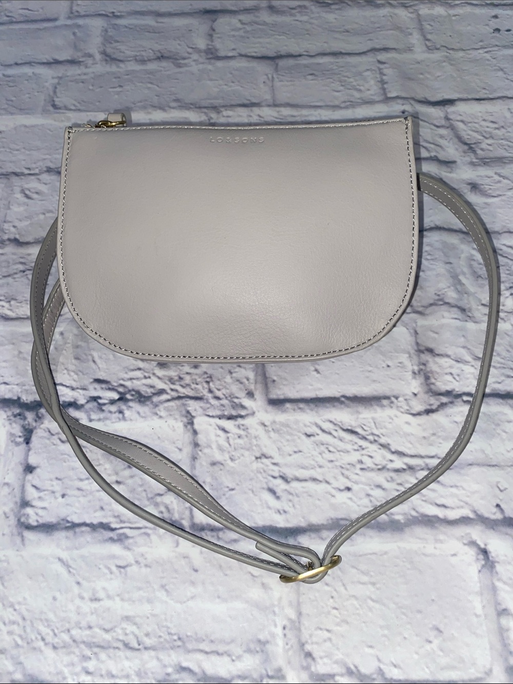 Lo & Sons Small Waverley 2 Convertible Crossbody Nappa Leather Bag Beige